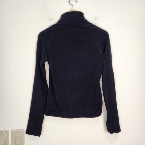 Athleta Flurry Force Insulated Primaloft Jacket S Black Full Zip Quilted Active - Picture 3 of 7
